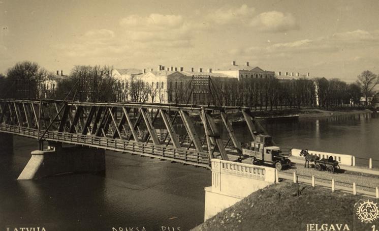 Jelgavas tilts. 1927. gads.