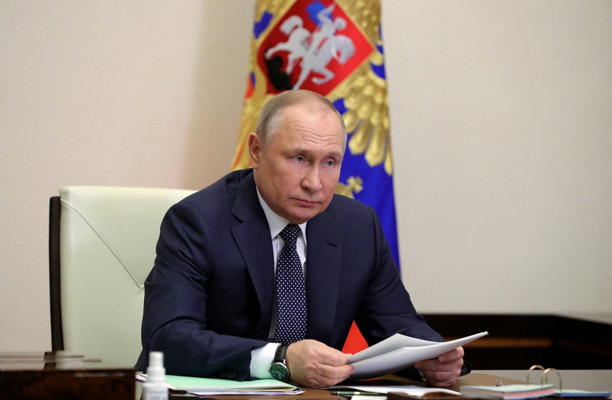 Krievijas prezidents Vladimirs Putins. 2022. gada 31. marts.