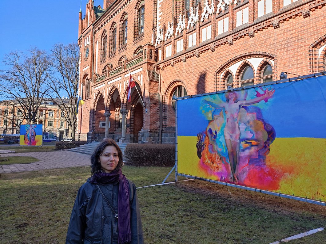 Marijas Timčukas darbs pie Latvijas Mākslas akadēmijas