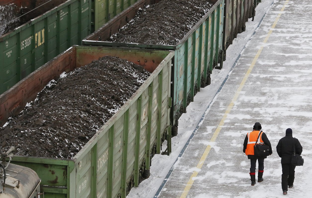 Krievijas ogļu krava Krasnojarskā
