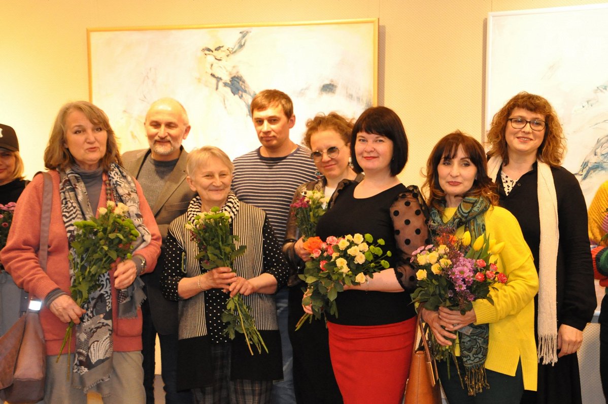 Участники Ассоциации художников Даугавпилсского региона, апрель 2022 года