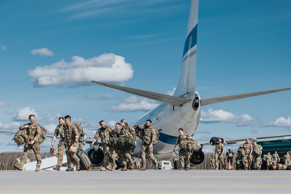 Датские военные в Латвии.