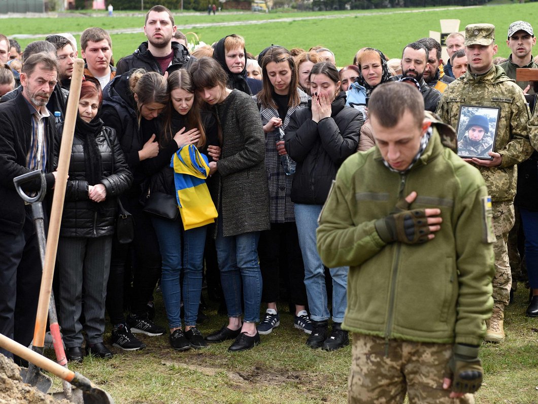 Похороны солдата. Украина, Львов, 28.04.2022