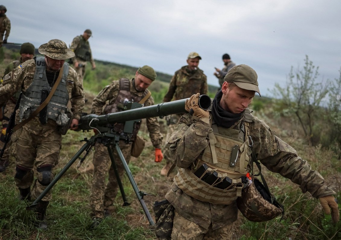 Ukrainas karavīri Dņipropetrovskas apgabalā