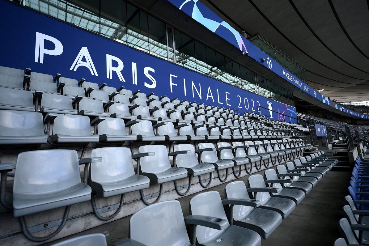 &quot;Stade de France&quot; stadiona tribīnes pirms Čempionu līgas fināla