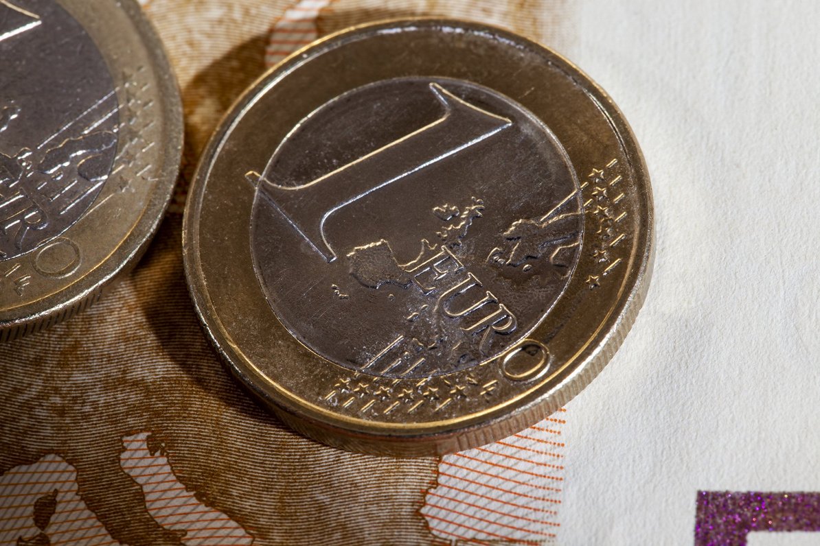 Eiro monētas.