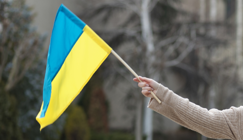 Ukrainas karogs. Attēls ilustratīvs.