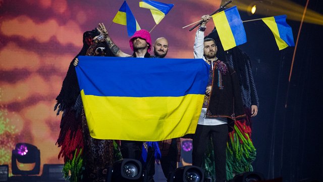 Ukraiņi Latvijā svin Eirovīzijas uzvaru