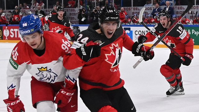 Kanādas hokejisti vēlreiz pievienojas somiem pasaules čempionāta finālā