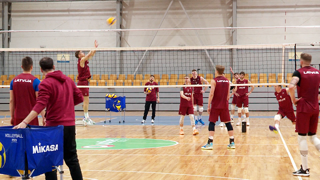 Latvijas vīriešu volejbola izlase sāk treniņus pirms Eiropas čempionāta kvalifikācijas