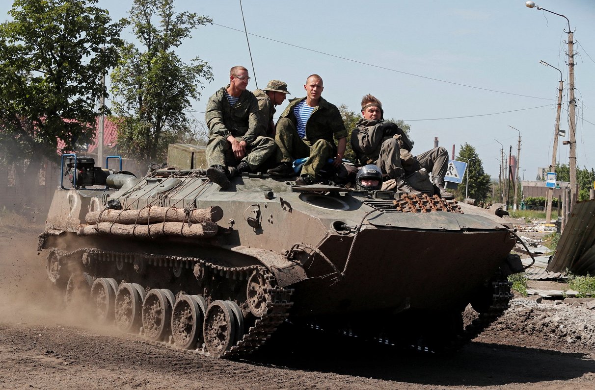 Krievijas spēku kaujinieki Luhanskas apgabalā