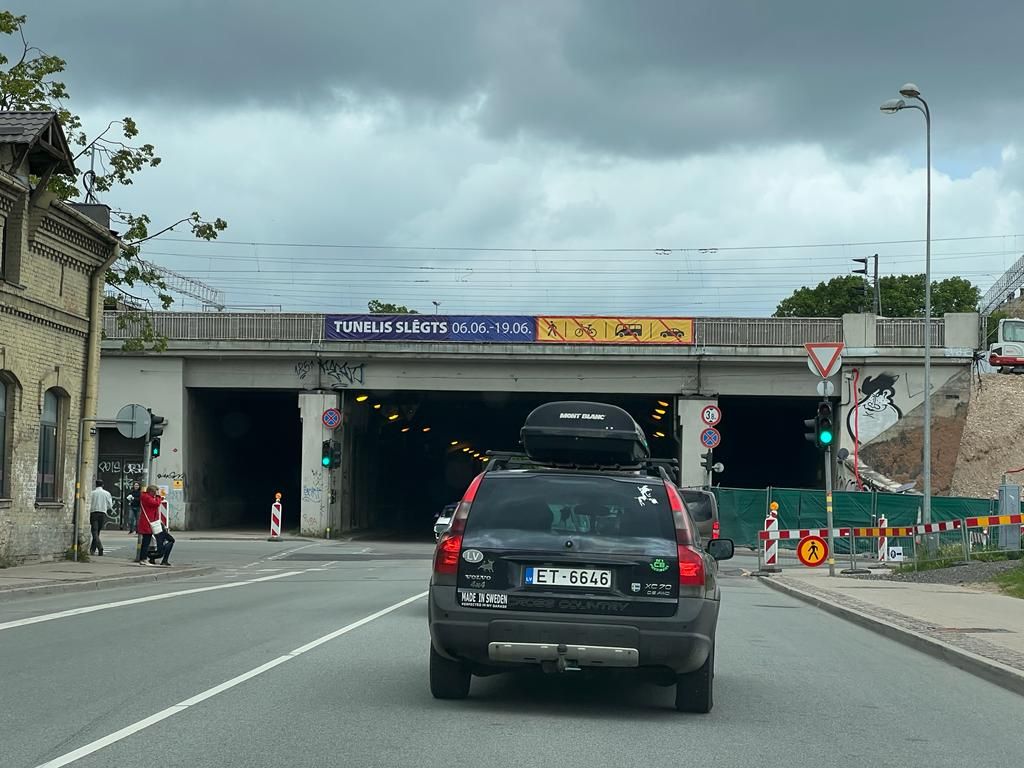 Tunelis Rīgā, Dzirnavu ielā. 2022. gad jūnijs.