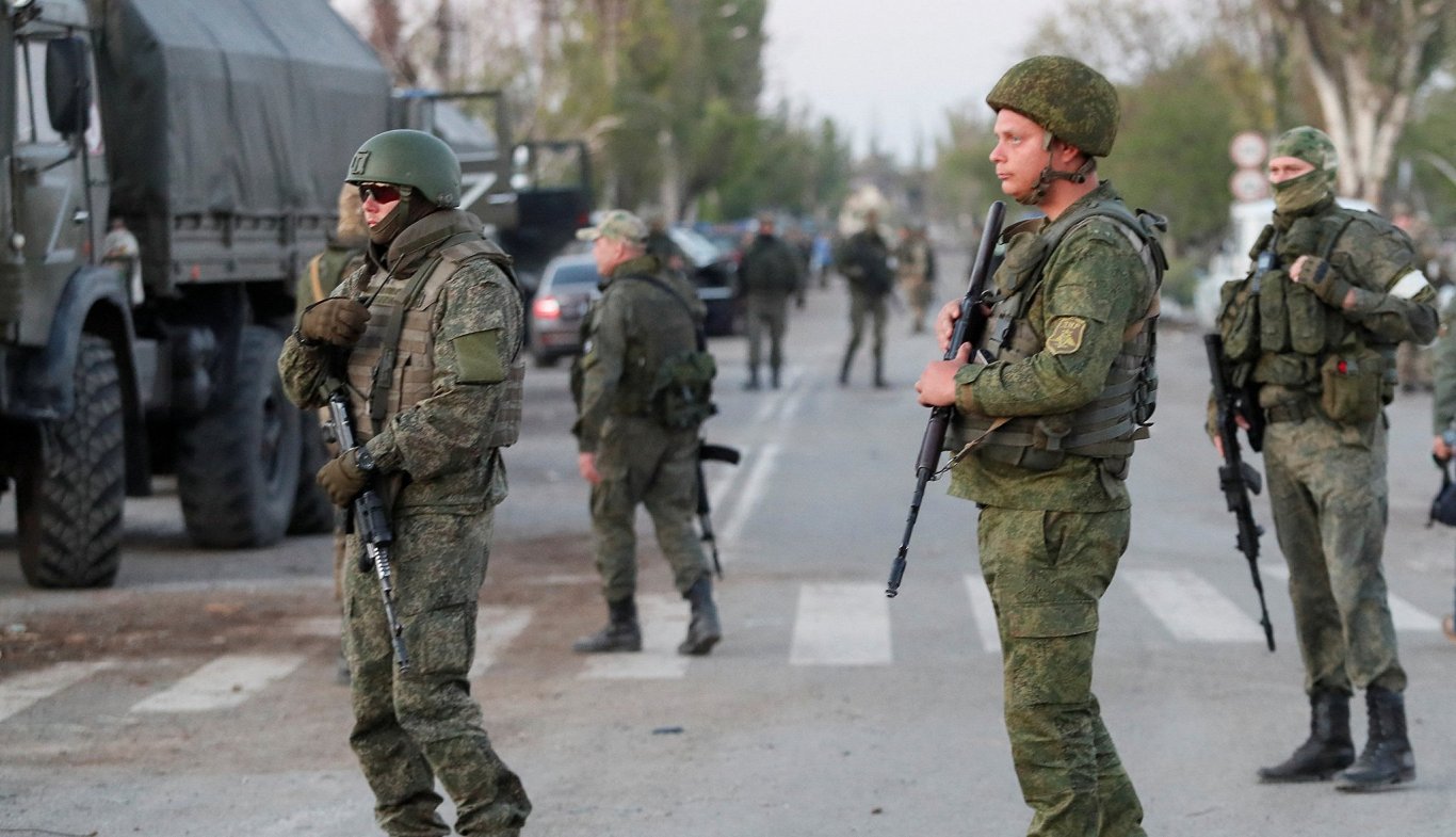 Krievijas armijas militārās vienības Austrumukrainā.