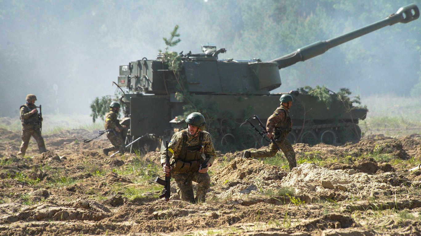 Украинские военные используют гаубицы M109A3