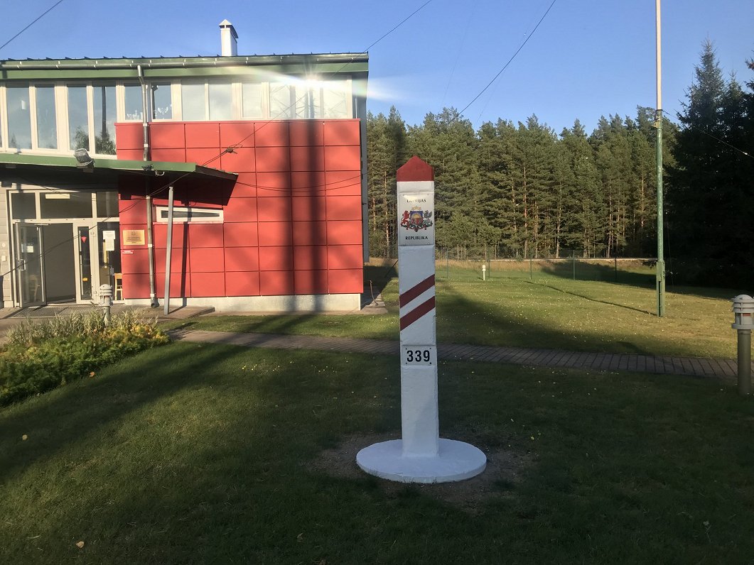 На латвийско-белорусской границе