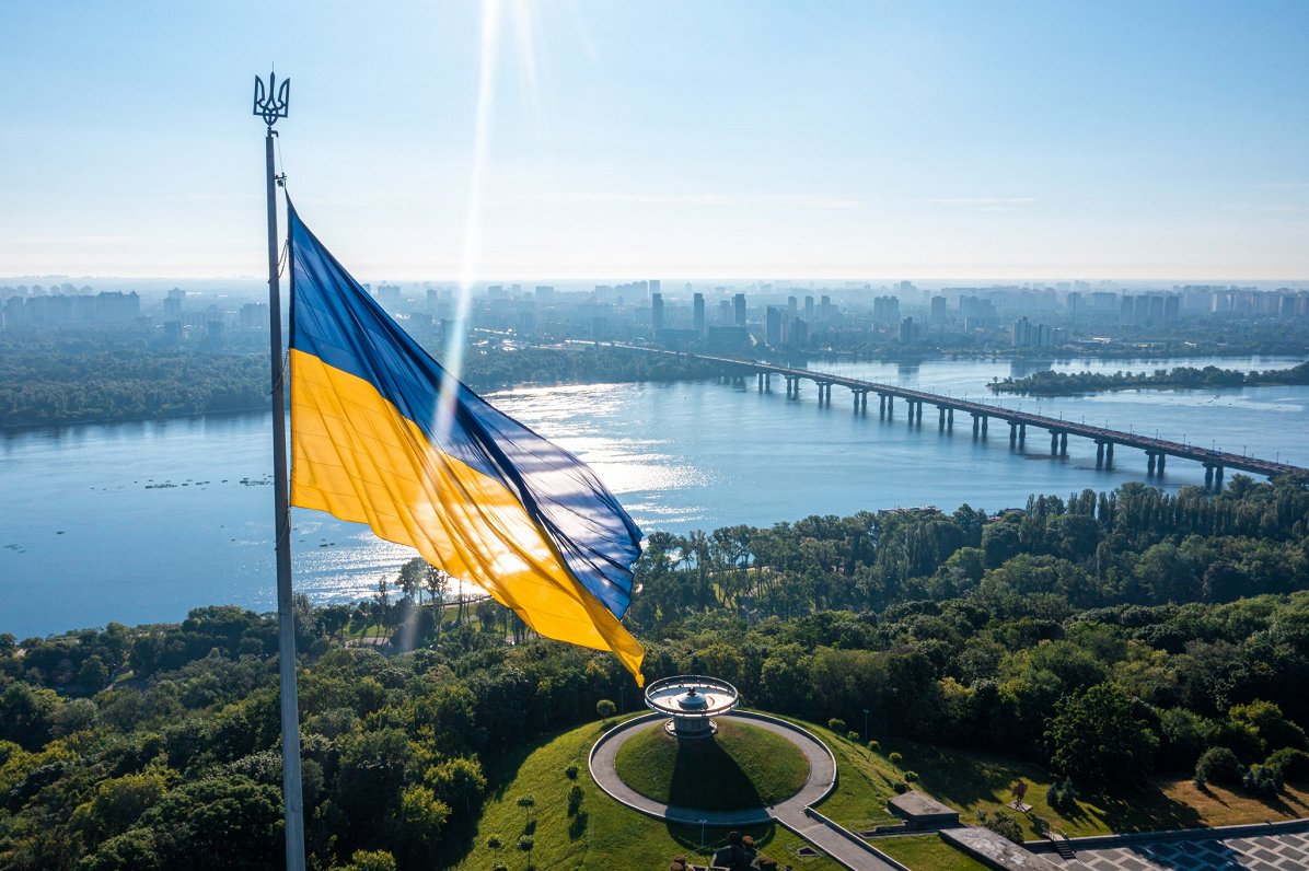 Ukrainas karogs Kijivā