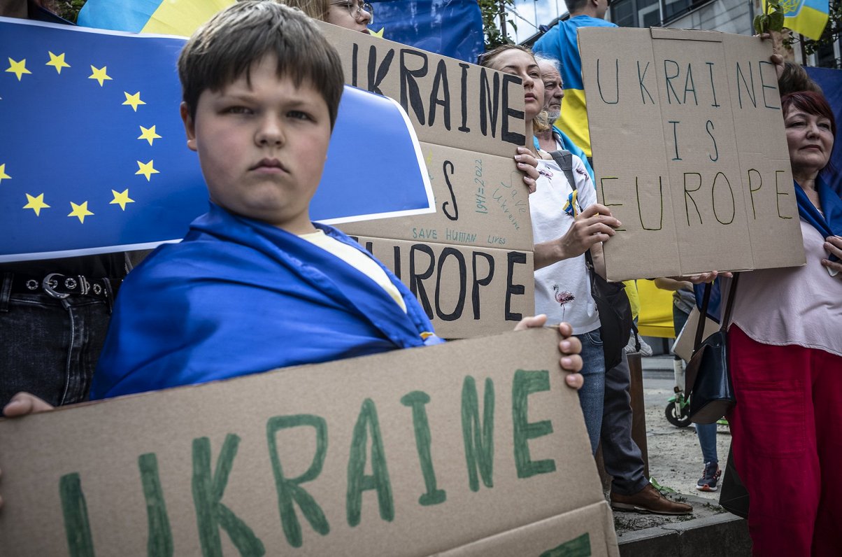 Protests par Ukrainas uzņemšanu ES