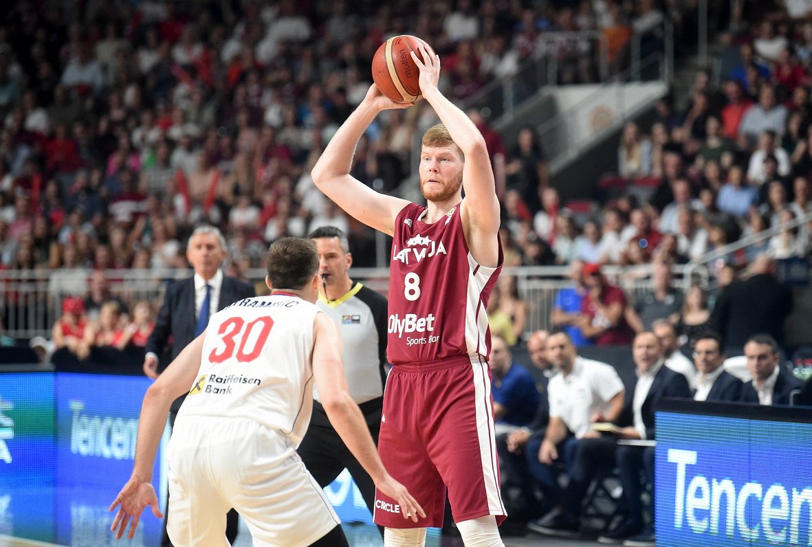 Latvijas un Serbijas basketbola izlašu spēle Pasaules kausa kvalifikācijas grupā