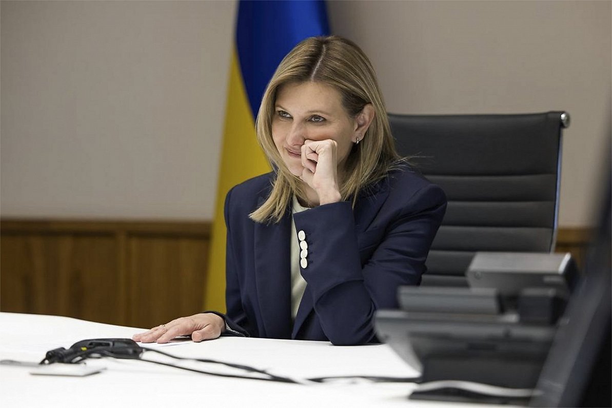 Ukrainas prezidenta Volodimira Zelenska dzīvesbiedre Olena
