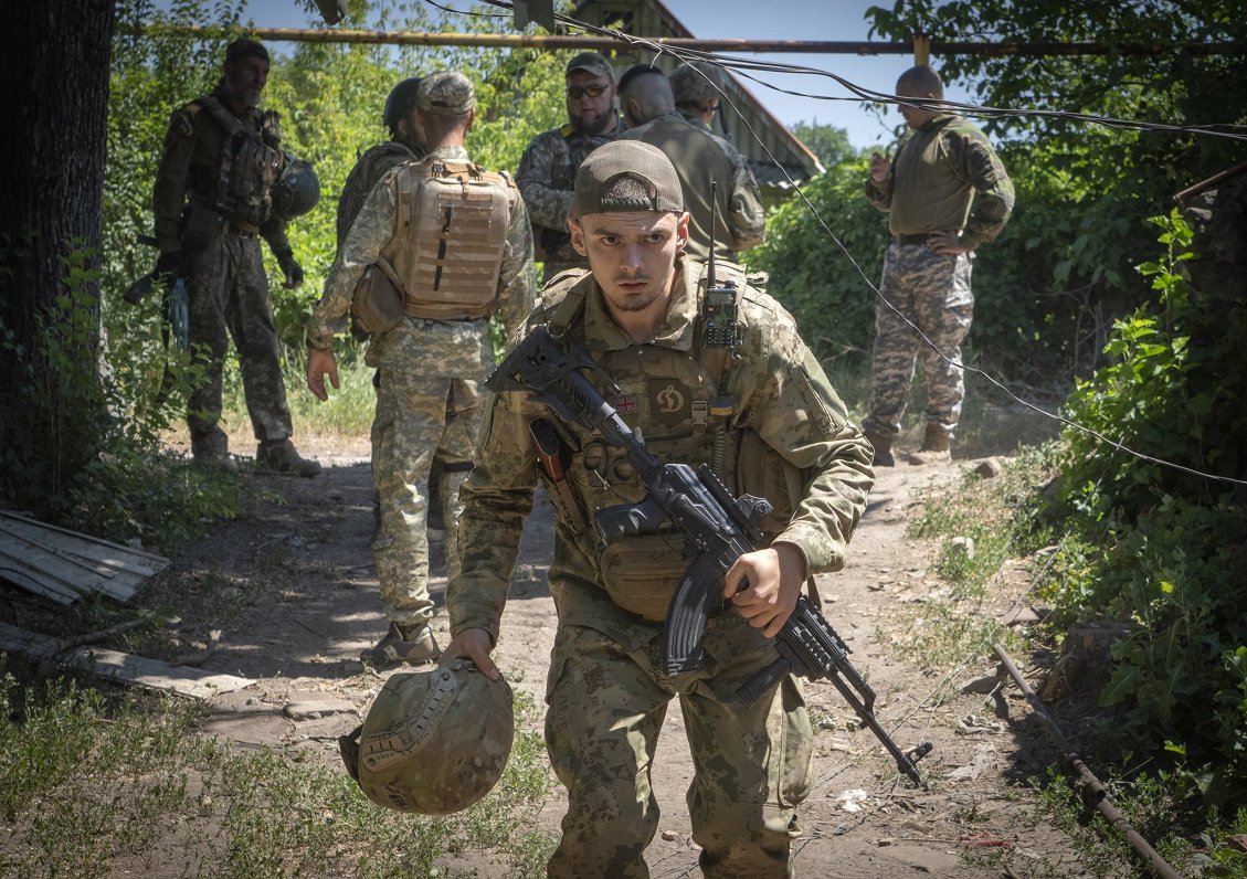 Ukrainas armijas karavīri Doneckas frontē. 02.07.2022.
