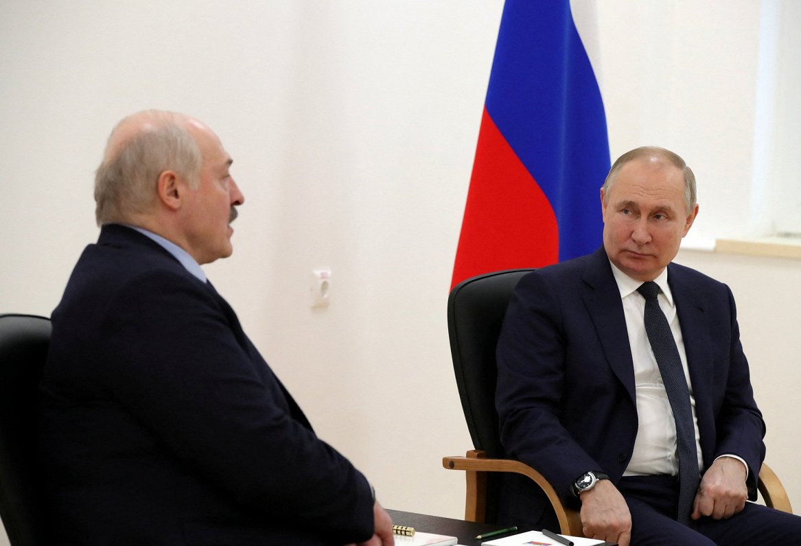 Baltkrievijas vadonis Aleksandrs Lukašenko un Krievijas prezidents Vladimirs Putins