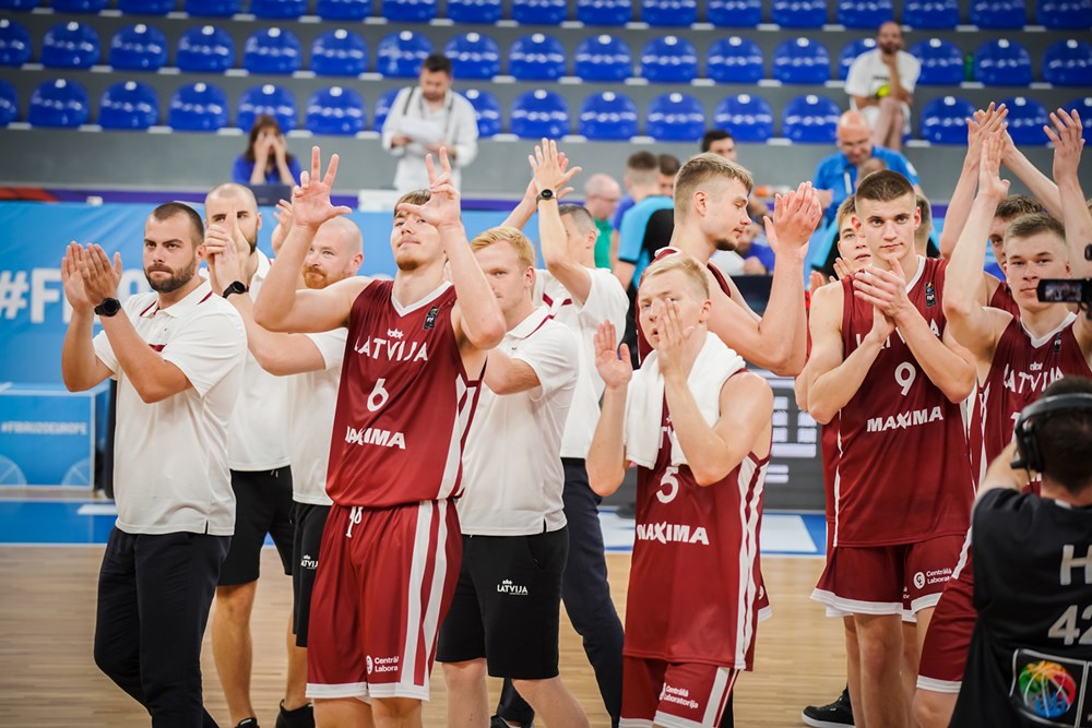 Latvijas U-20 basketbola izlase Eiropas čempionātā