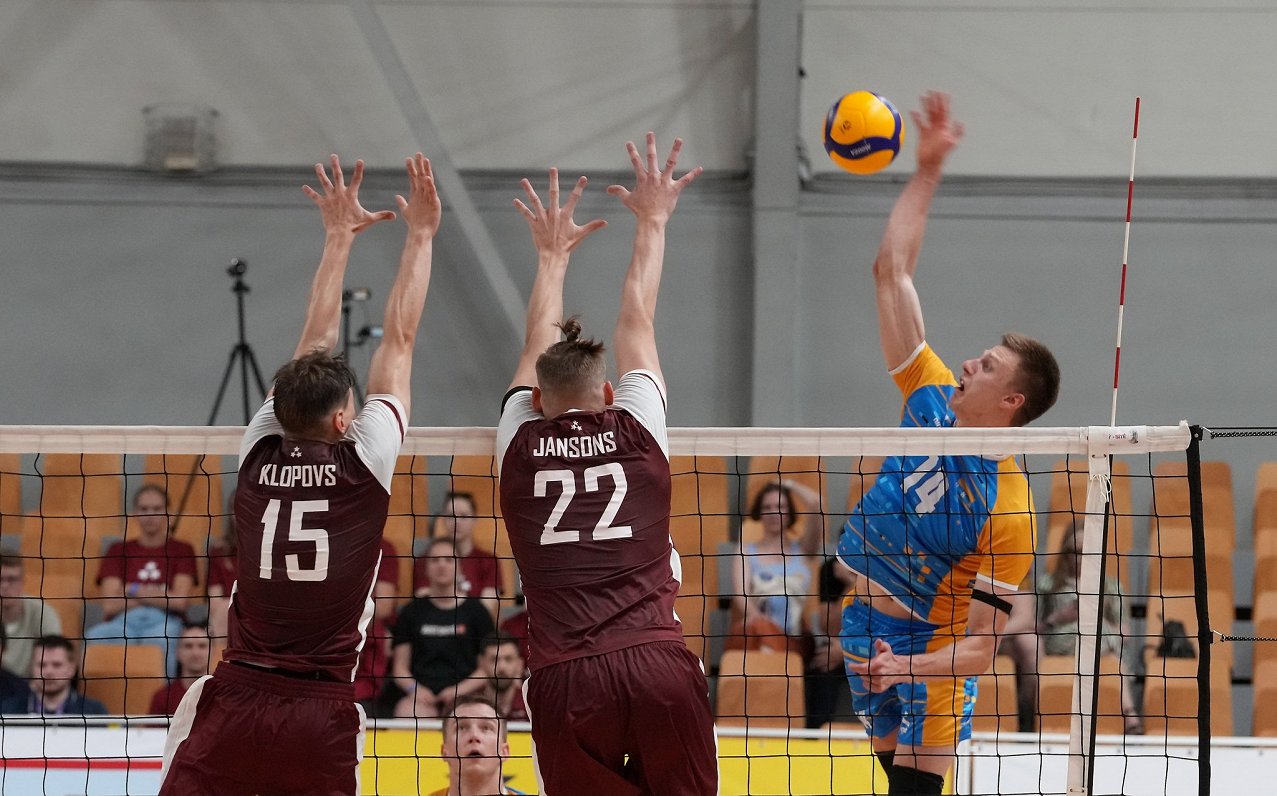 Latvijas un Ukrainas volejbola izlašu pārbaudes spēle