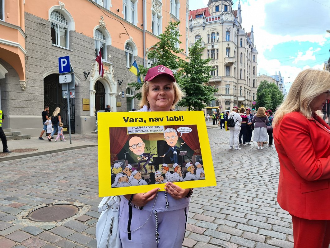 LVSADA protesta akcija Rīgā