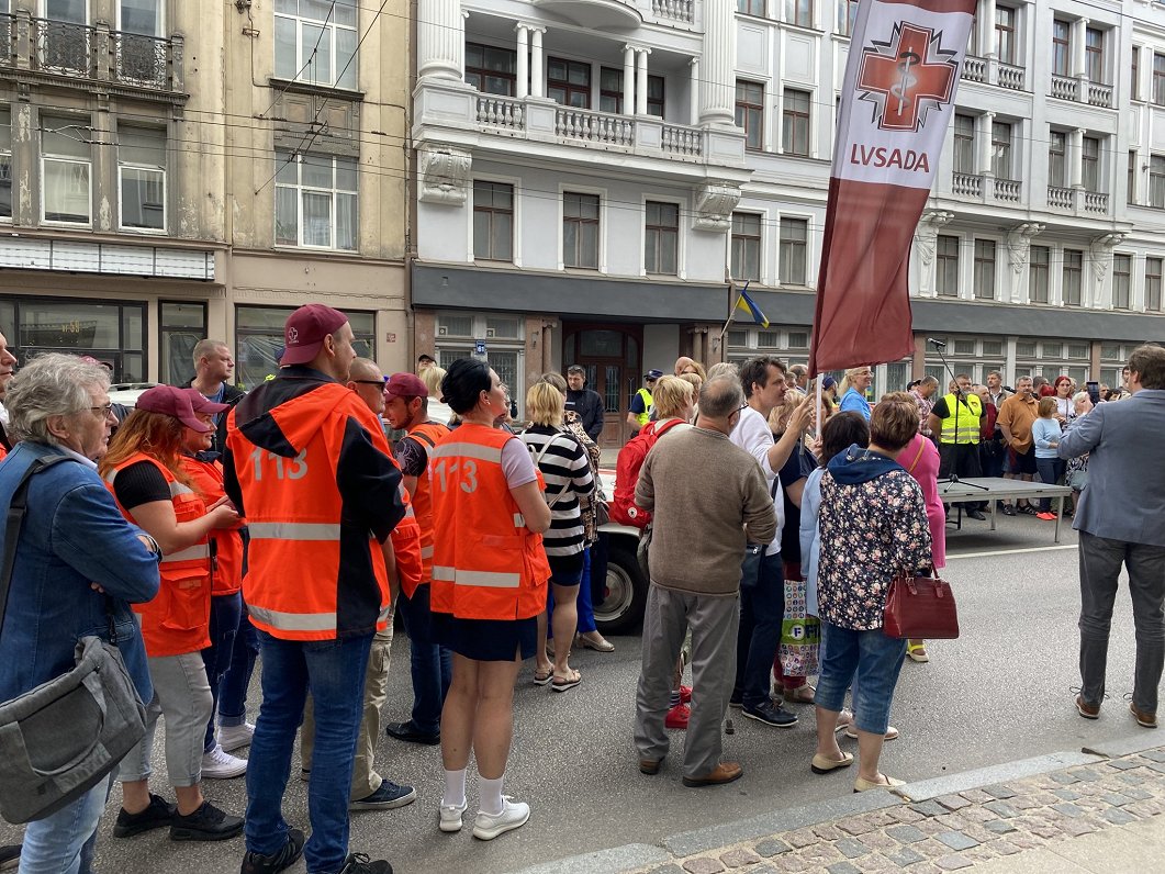 LVSADA protesta akcija Rīgā