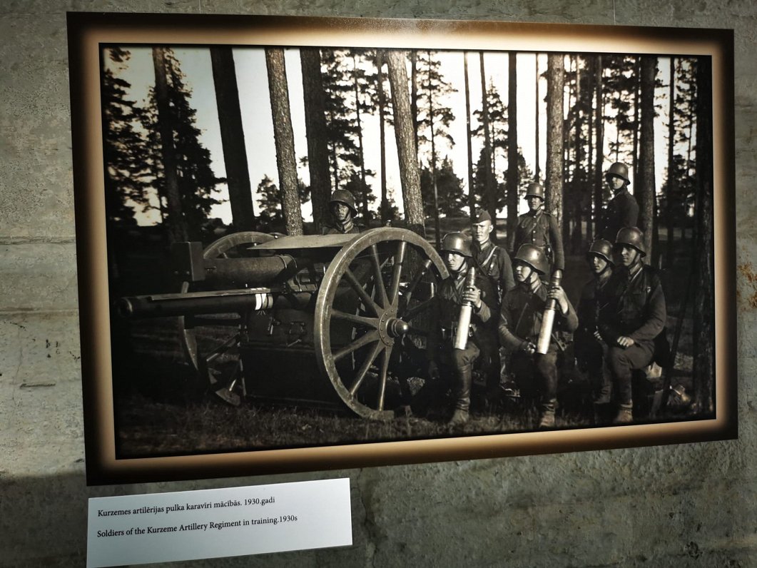 Latvijas Kara muzeja vēstures ekspozīcija Liepājas krasta artilērijas baterijā Nr. 2