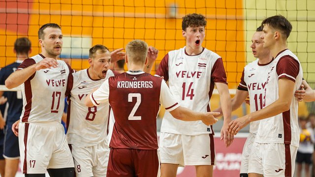 Latvijas izlase uz pirmo spēli Eiropas čempionāta kvalifikācijā dodas 14 volejbolistu sastāvā