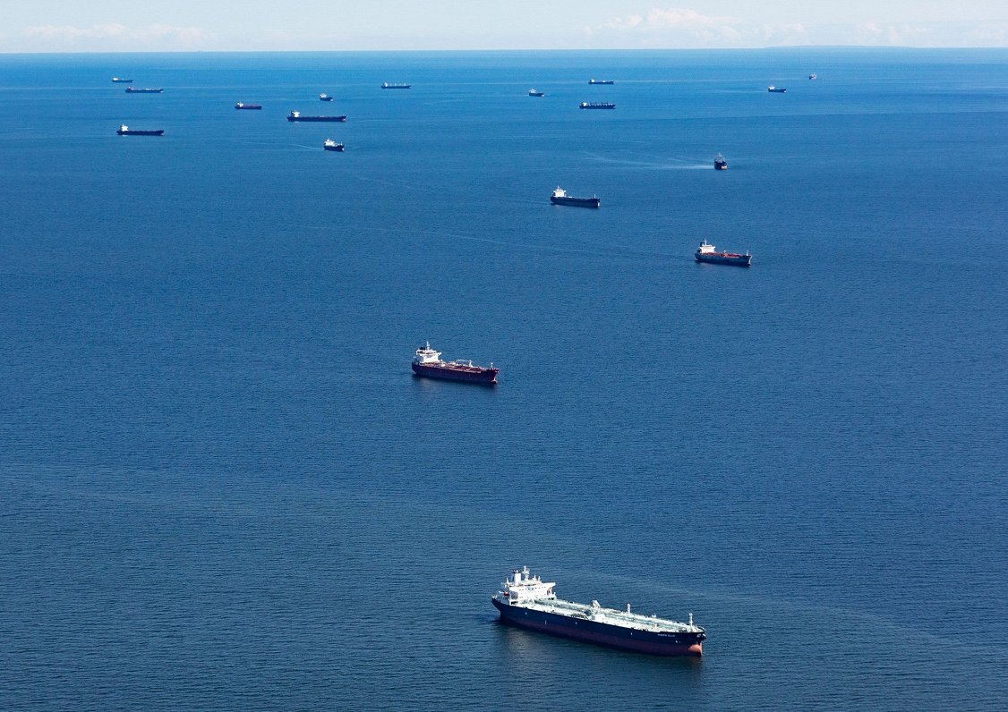 Krievijas kravas kuģi Igaunijas ekonomiskās zonas teritorijā