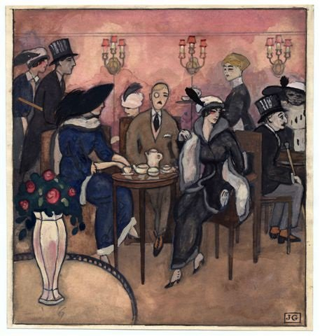 Rumpelmeiera kafejnīca Parīzē, 1912