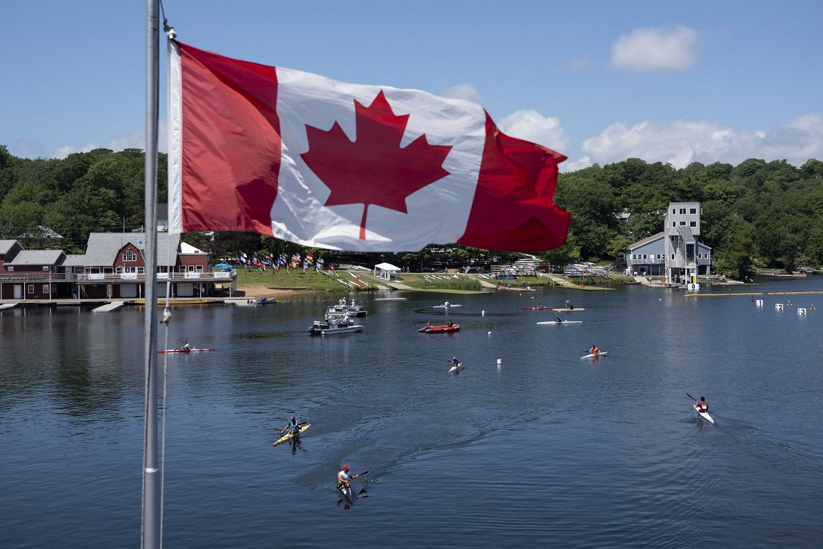 Pasaules čempionāta kanoe un smaiļošanā norises vieta Banūka ezerā Kanādā
