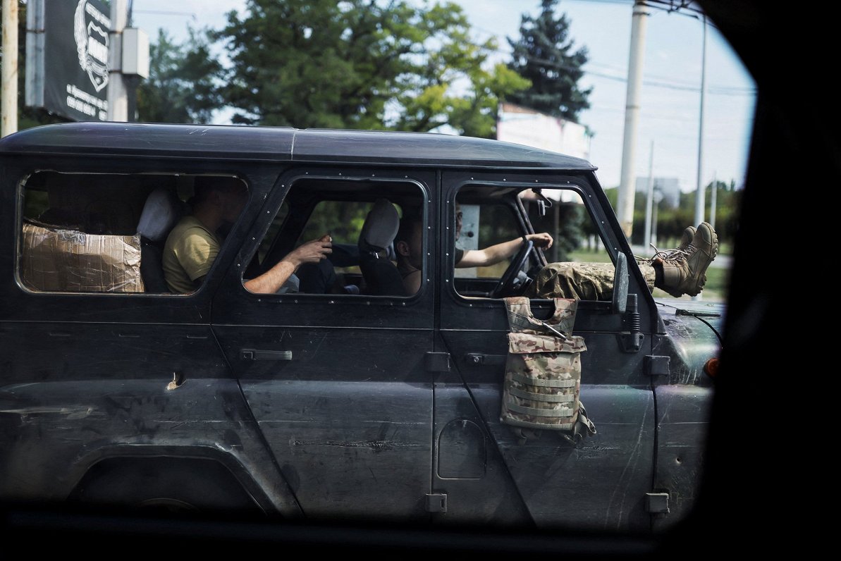 Ukrainas karavīri Kramatorskā, Doneckas apgabalā (14.08.2022.)