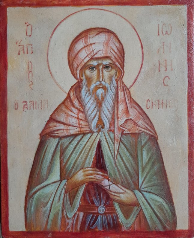 Svētais Damaskas Jānis (7.-8.gs.). Gleznojis Aleksejs Beļeckis