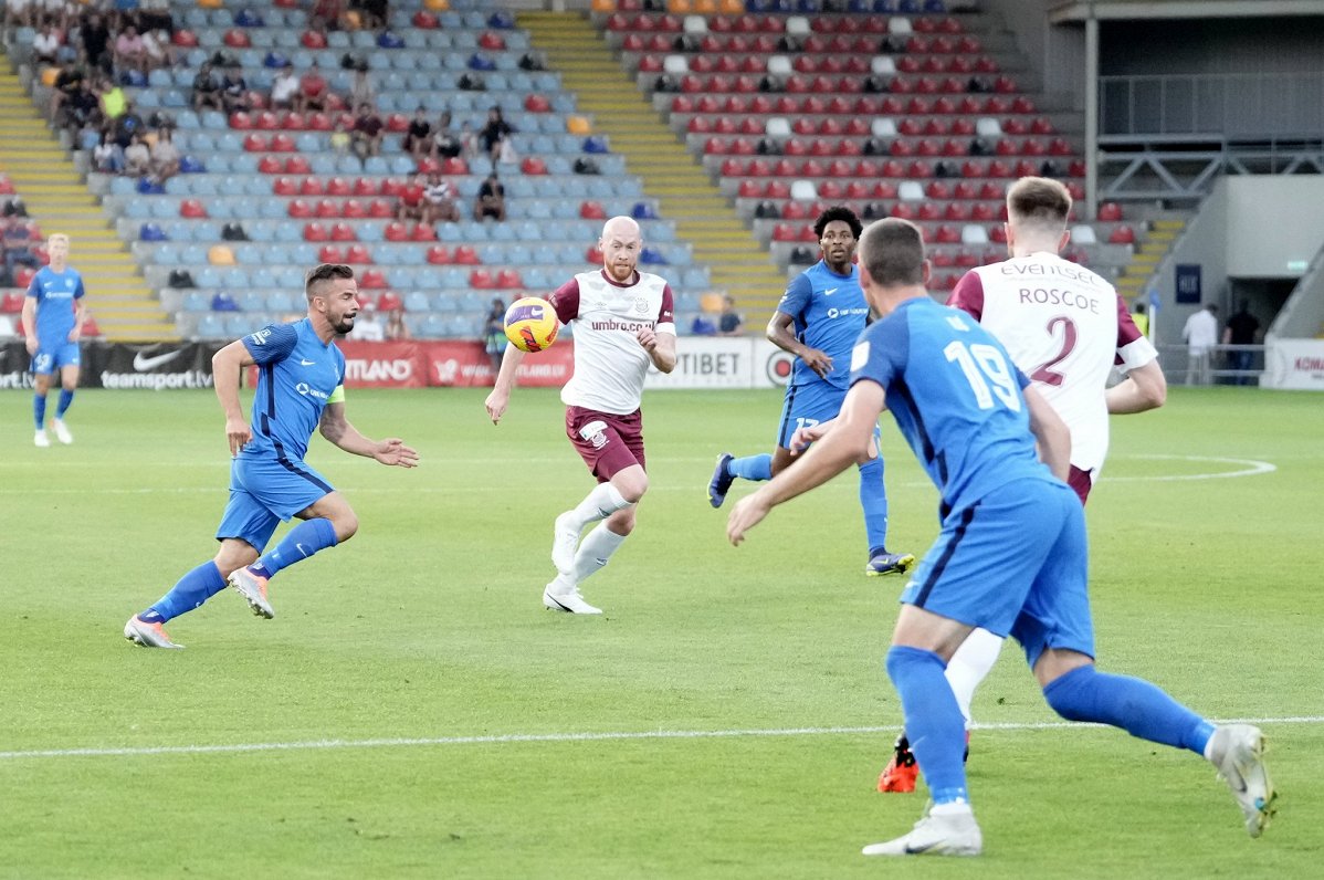 RFS-fotballspillere får uavgjort på slutten av Conference League / Artikkel som avgjør kampen for kvalifiseringsrunden