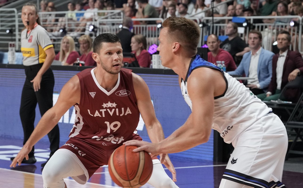 Latvijas un Igaunijas basketbola izlašu pārbaudes spēle
