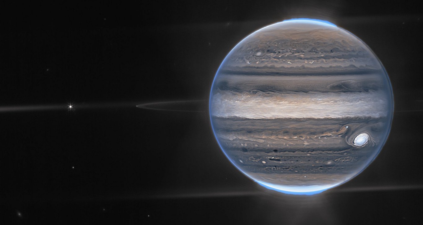 Saules sistēmas lielākās planētas, Jupitera, attēls