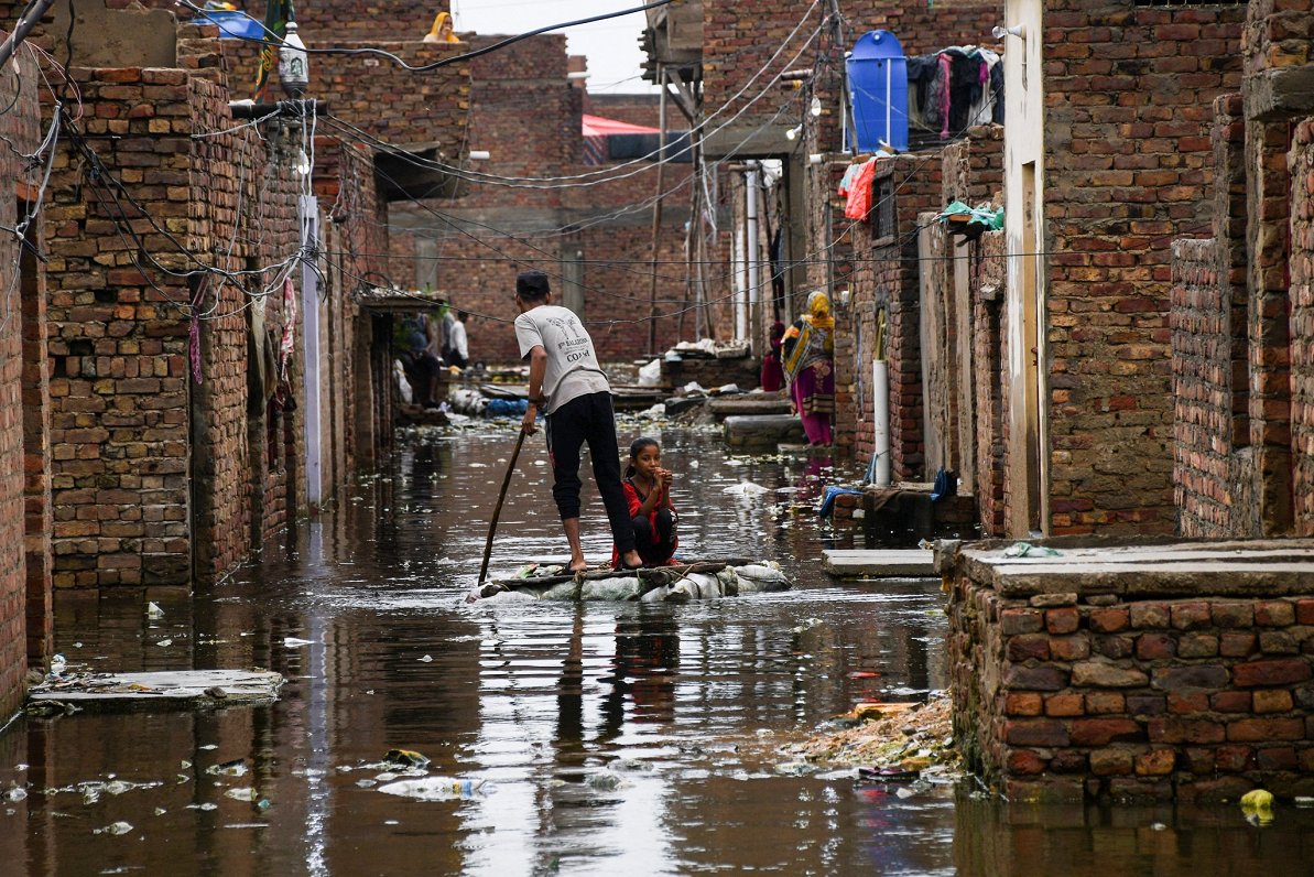 Plūdi Pakistānā. 2022. gada 24. augusts.