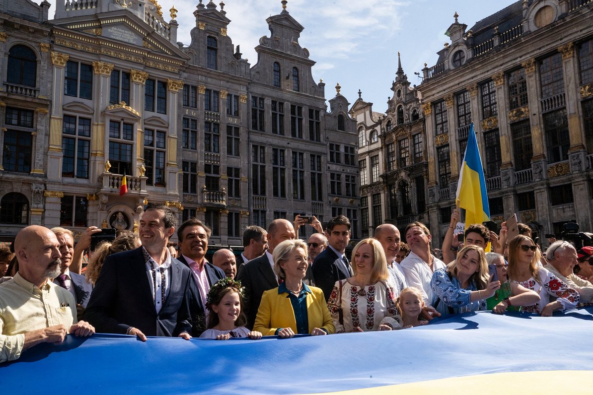 Ukrainas atbalsta pasākums Briselē. 2022. gada 24. augusts.