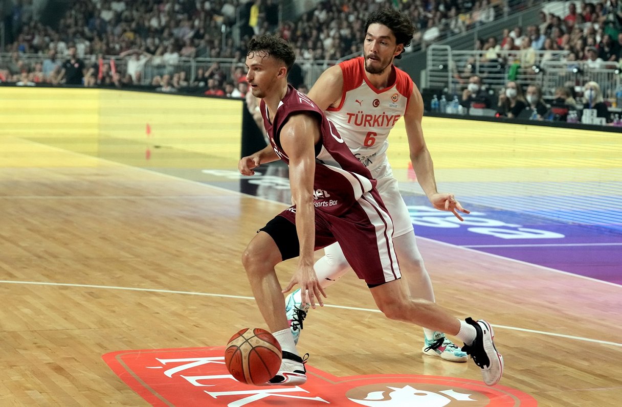 Latvijas un Turcijas basketbola izlašu spēle Pasaules kausa kvalifikācijā