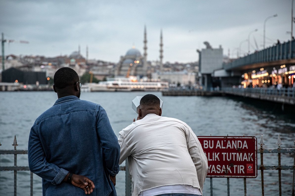 Tūristi Stambulā, Turcijā