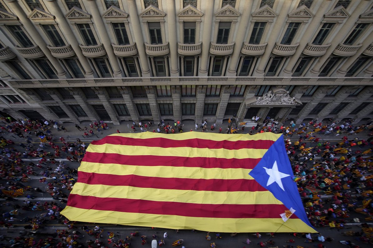 Katalonijas neatkarības atbalstītāju demonstrācija
