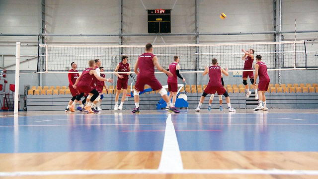 Latvijas volejbolisti spēlē pret Somiju plāno vairāk riskēt un pārsteigt pretiniekus