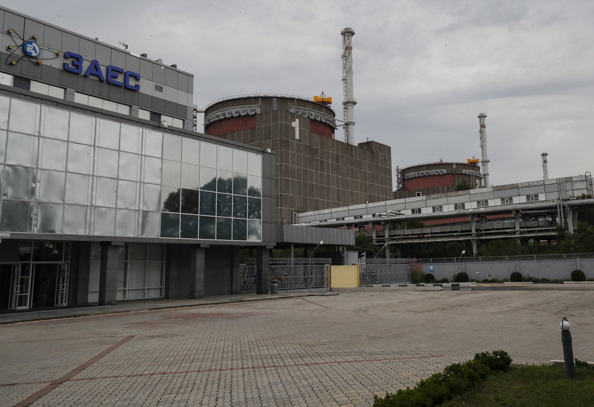 Starptautiskās Atomenerģijas aģentūras pārstāvji pārbauda Zaporižjas atomelektrostaciju, 2022. gada...