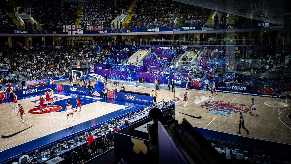 Turcijas un Gruzijas basketbolistu spēle Eiropas čempionātā
