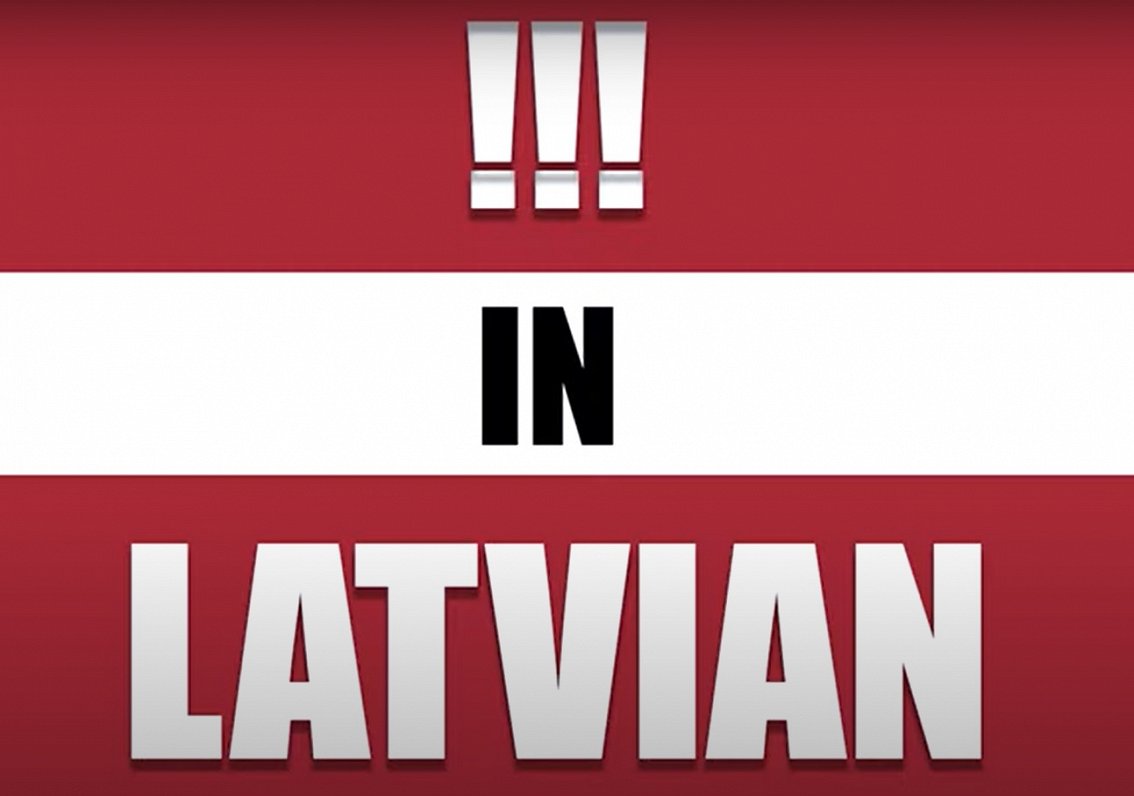 Irregular Latvian exclamations