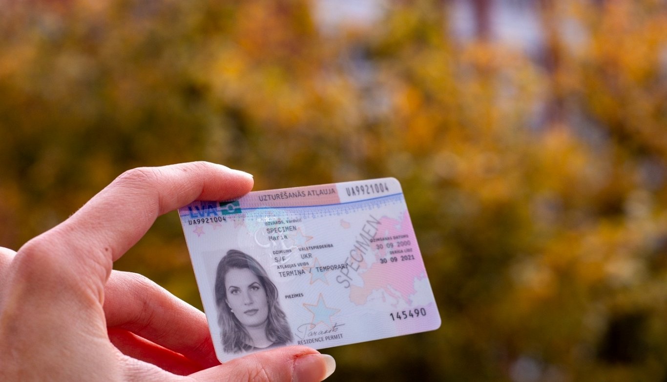 Latvian residence permit sample