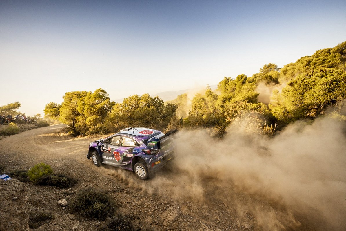 Pjērs-Luis Lubē 2022. gada Grieķijas WRC posmā.